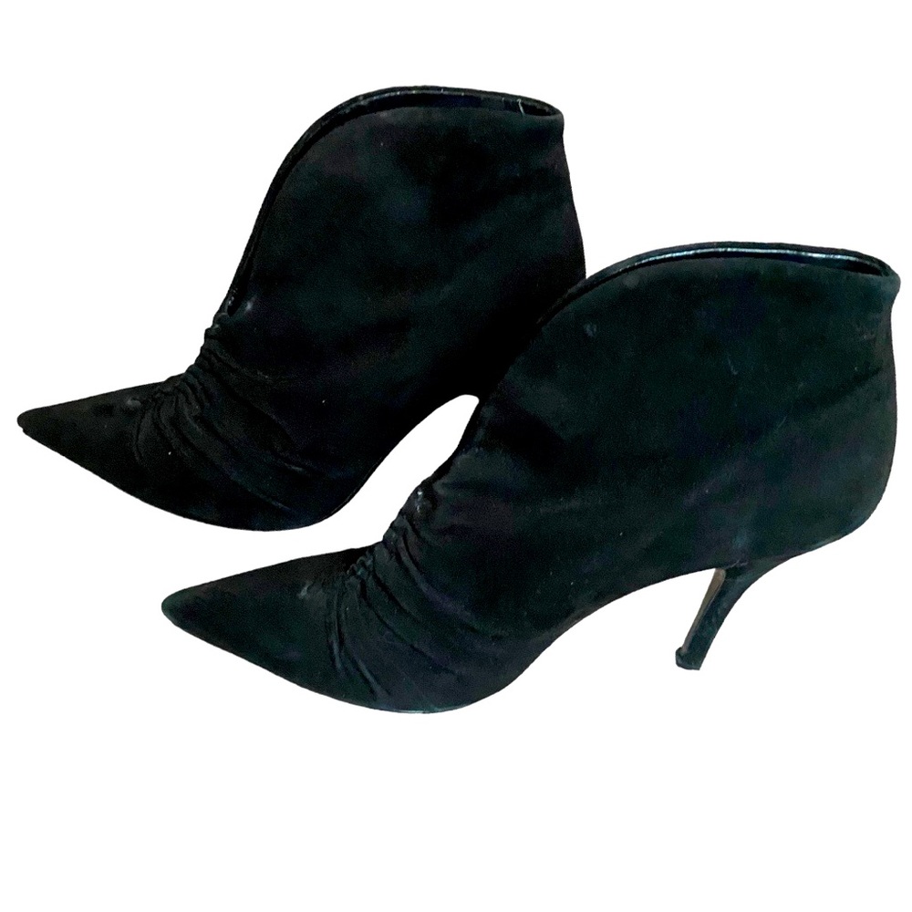 Velvet Slip on Booties